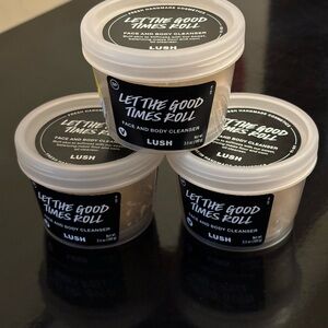 Lush Let The Good Times Roll Face And Body Cleanser Bundle Of 3
